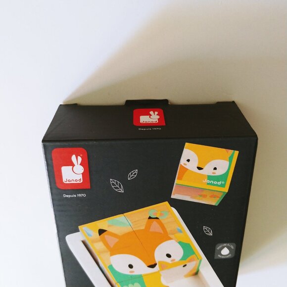 Janod Wooden Block Puzzle 12 Months + - Picture 2 of 11